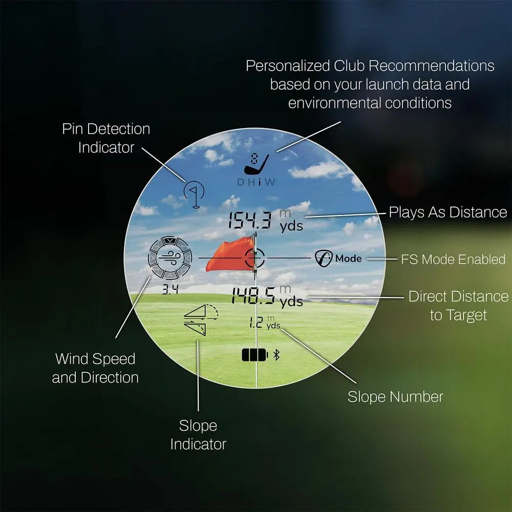 Golf Rangefinder with 6X Magnification