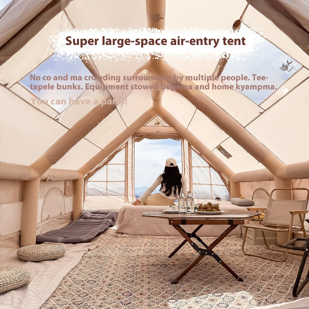 Inflatable Tents With Stove Plug