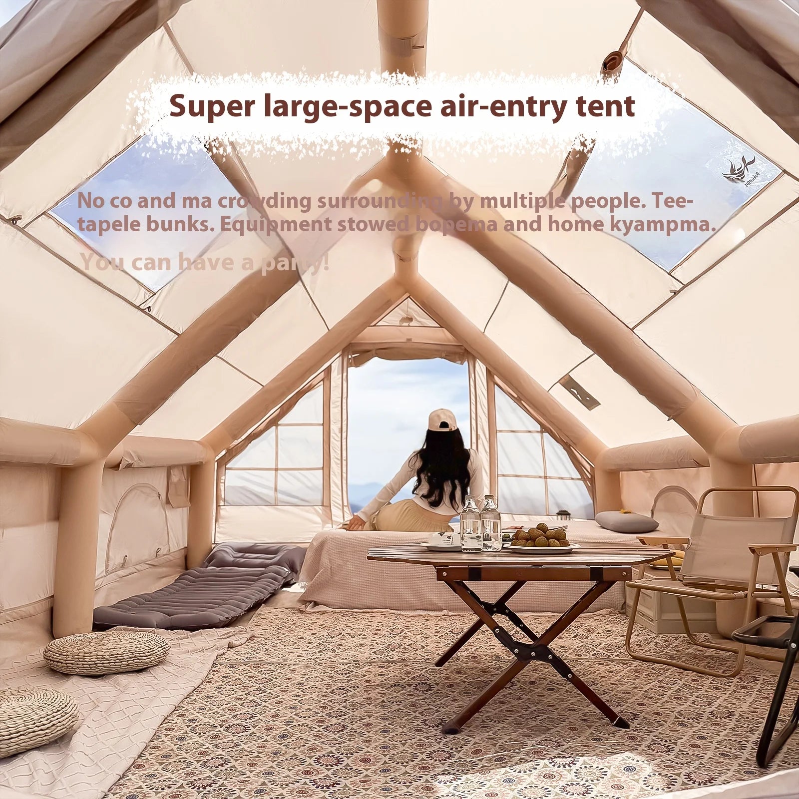 Inflatable Tents With Stove Plug