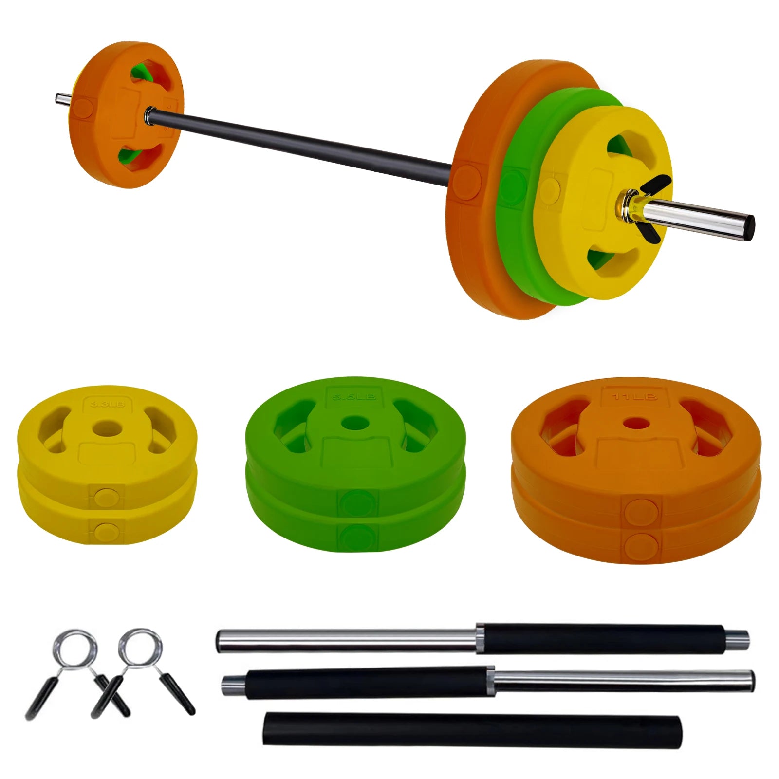 Adjustable Barbell Weight Set, 40lb