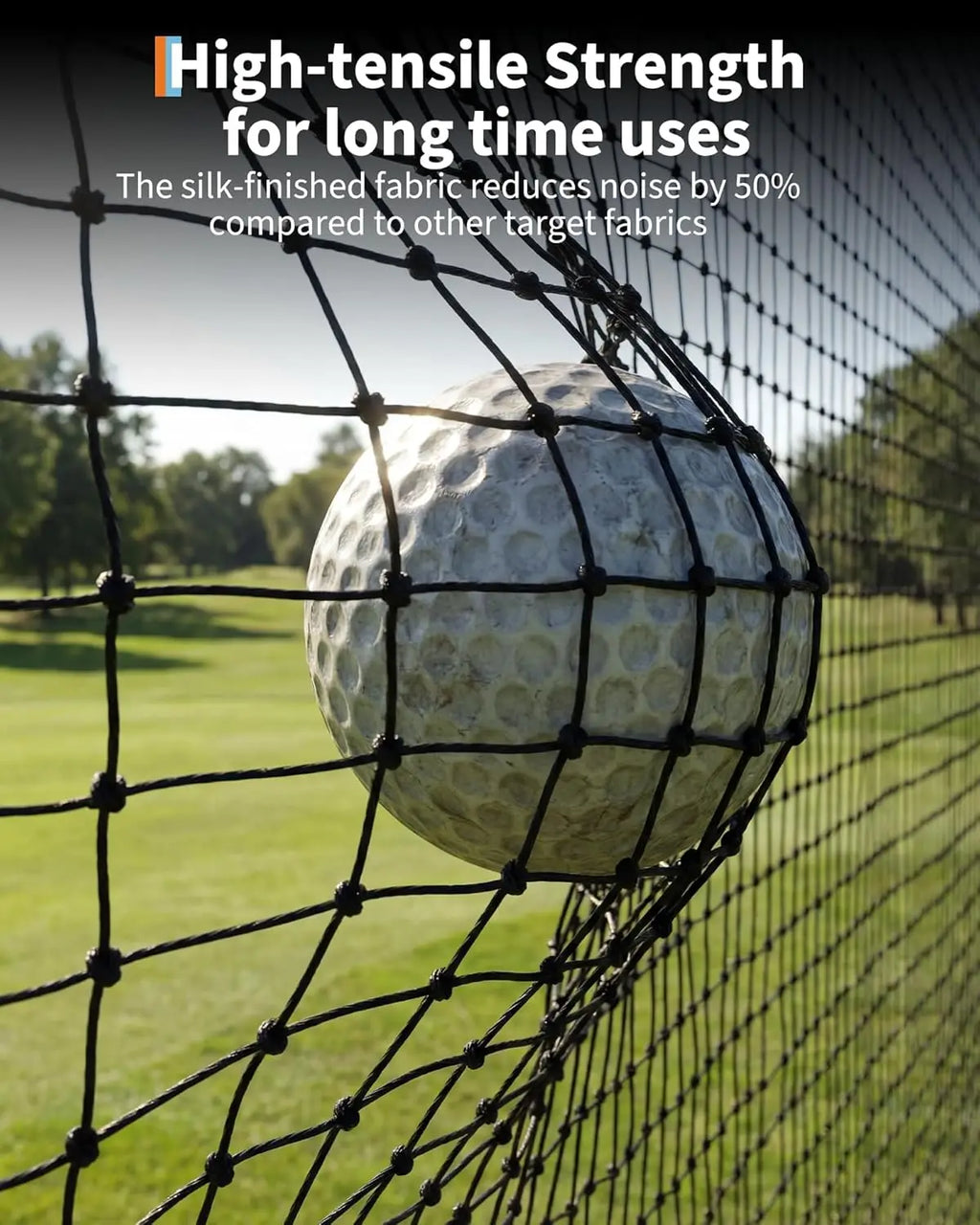 Black Golf Hitting Practice Net with Aiming Panel