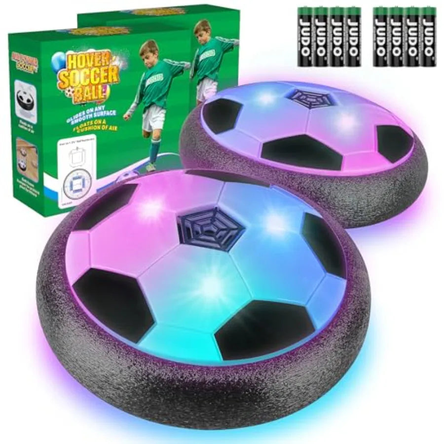 2 Pack Hover Soccer Ball with 8 Pcs Batteries