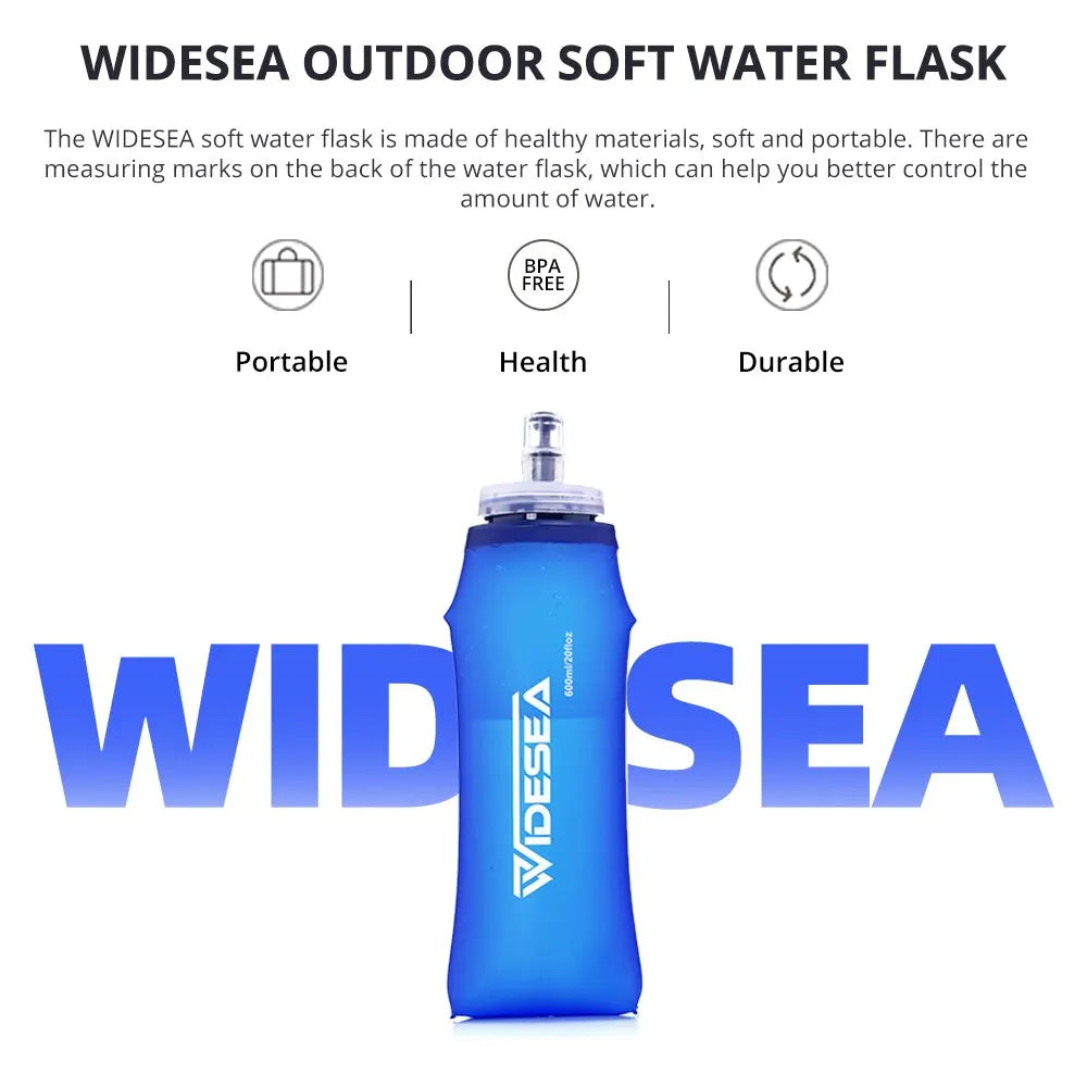 Camping 600ml Soft Water Bottle