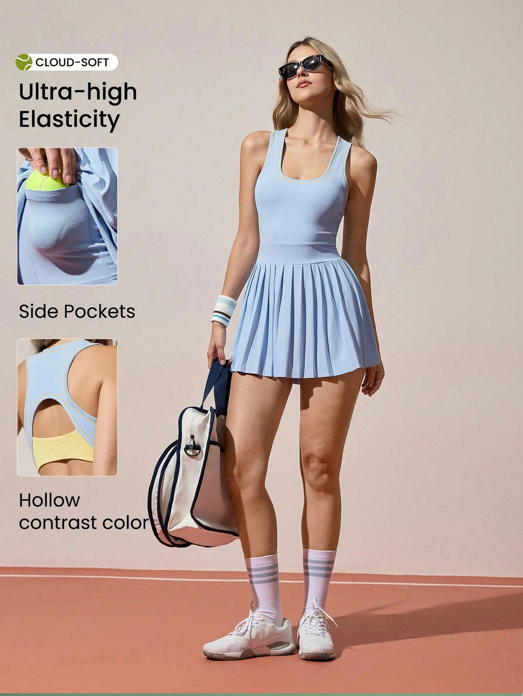 Women Summer Sleeveless Tennis Dress
