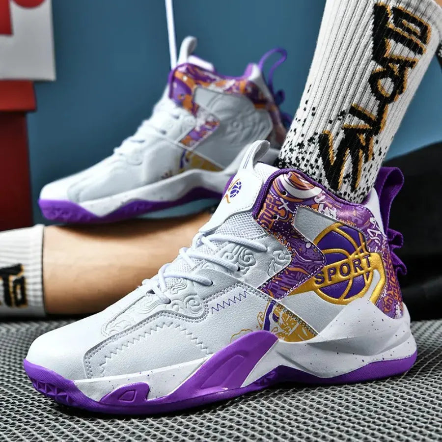 Men's  EVA -Absorbing High-Top Basketball Sneakers
