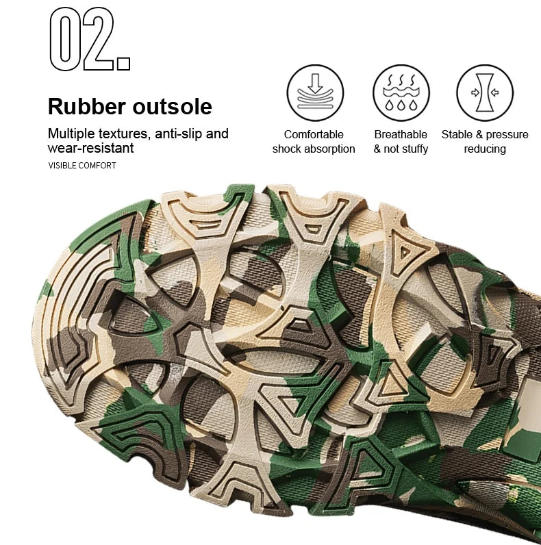 Men's lightweight tactical desert hunting boots