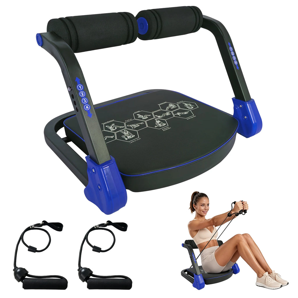 Abdominal Machine with Resistance Bands