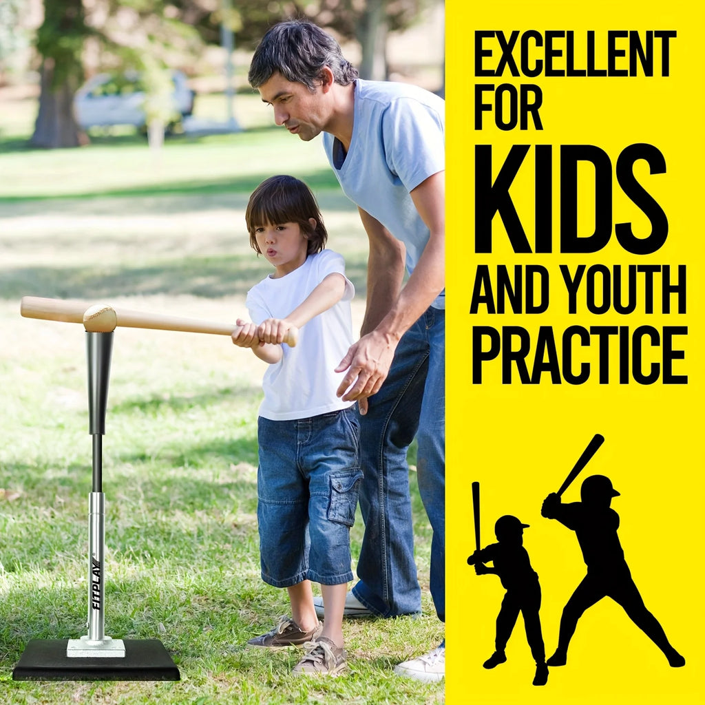 Adjustable Height Baseball Batting Tee for Youngsters