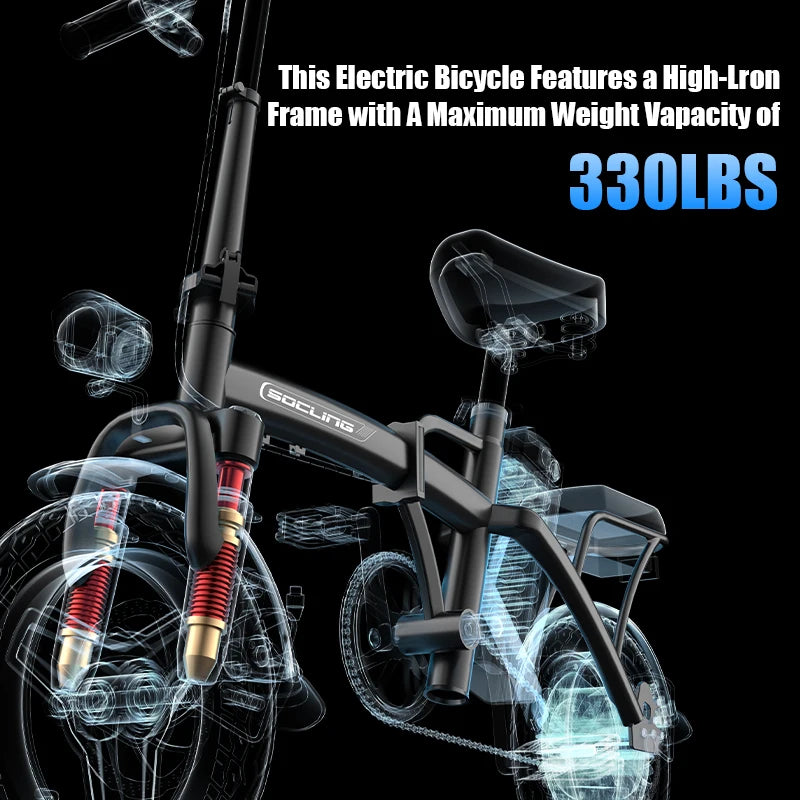 14'' Foldable Commuter Ebike 500W Motor