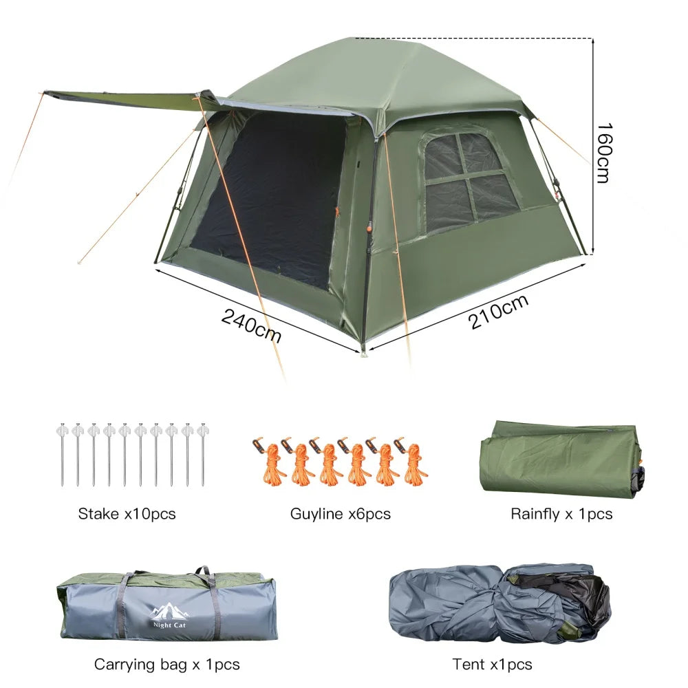 4 Person Pop Up Camping Tent
