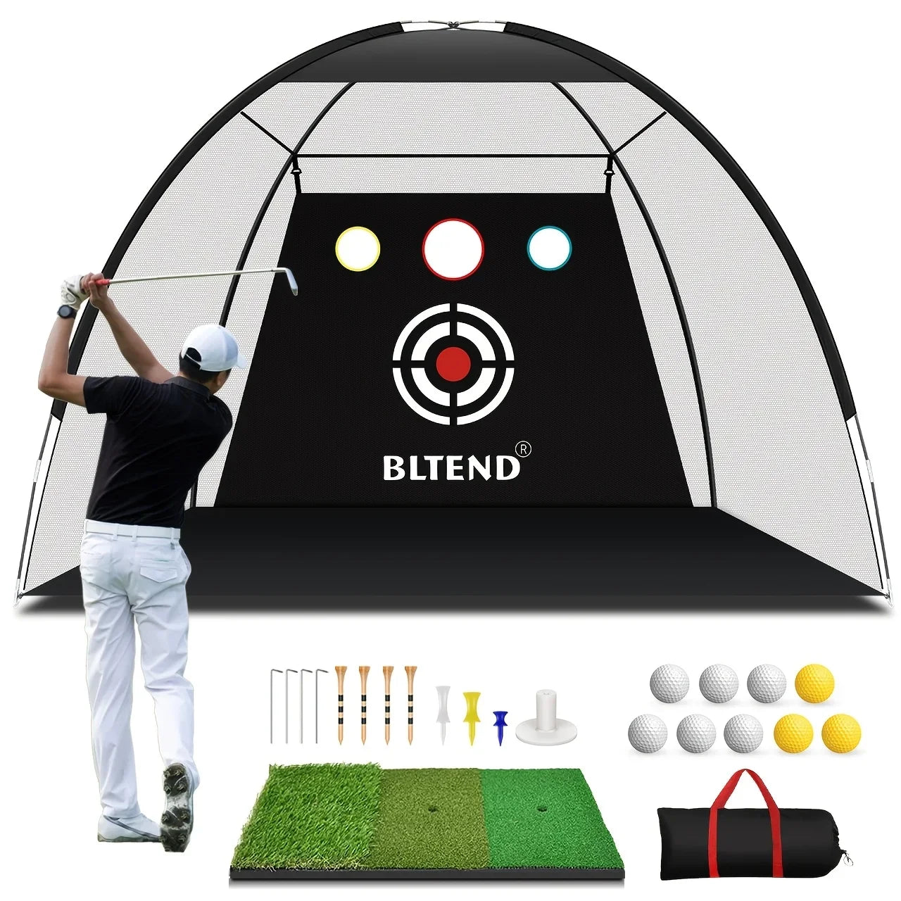 Heavy Duty Golf Hitting Net, 10x7ft