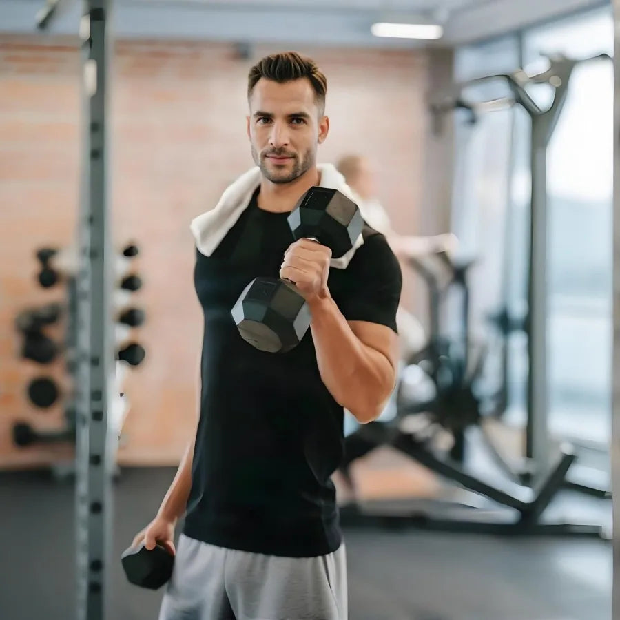 2Pcs 20 lbs Hex Dumbbells