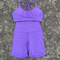 Women Gym Yoga Short Cycling Set