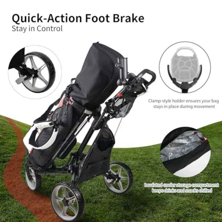 ONE-Swivel V8 Golf Push Cart