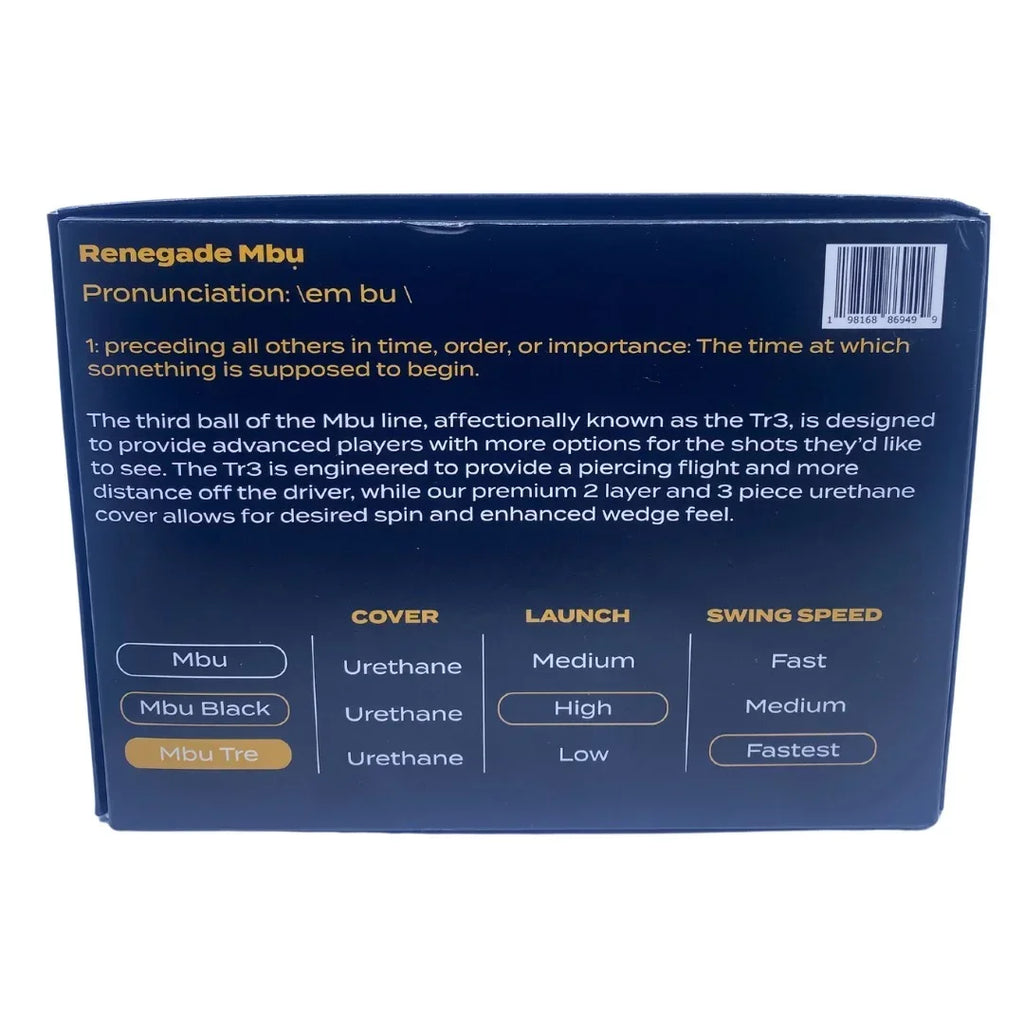 Mbu Tr3 Golf Balls