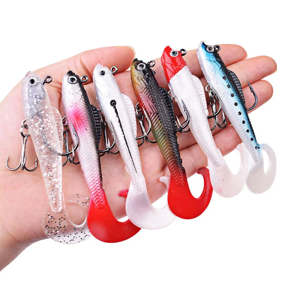 6PCS Wobblers Artificial Fishing Baits