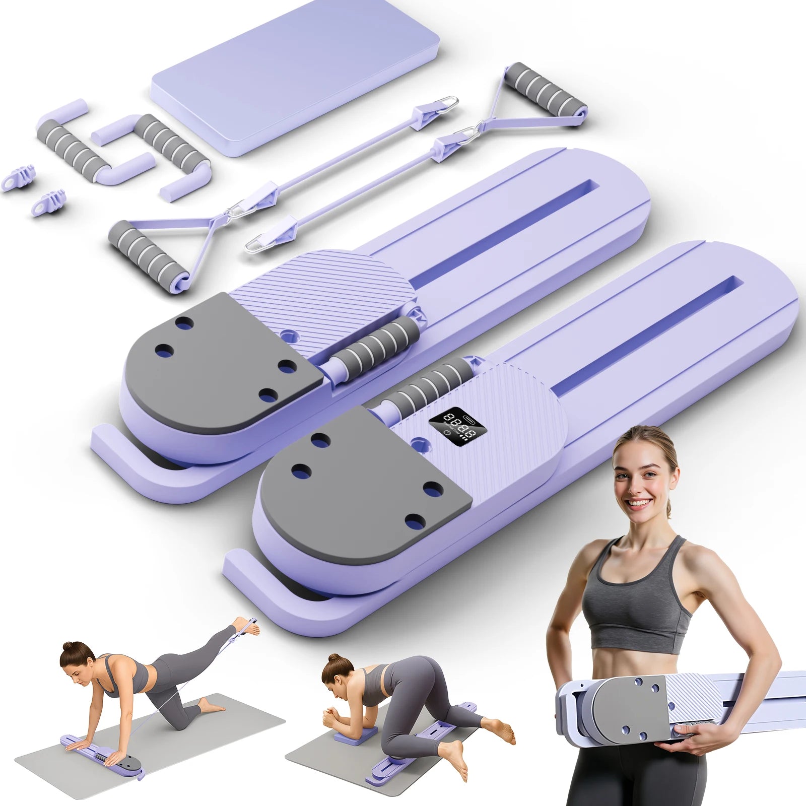 2-in-1 Split Ab Pilates  Ski Board