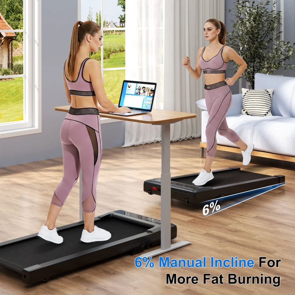 Foldable Treadmill 6% Incline 3.8mph Walking Pad