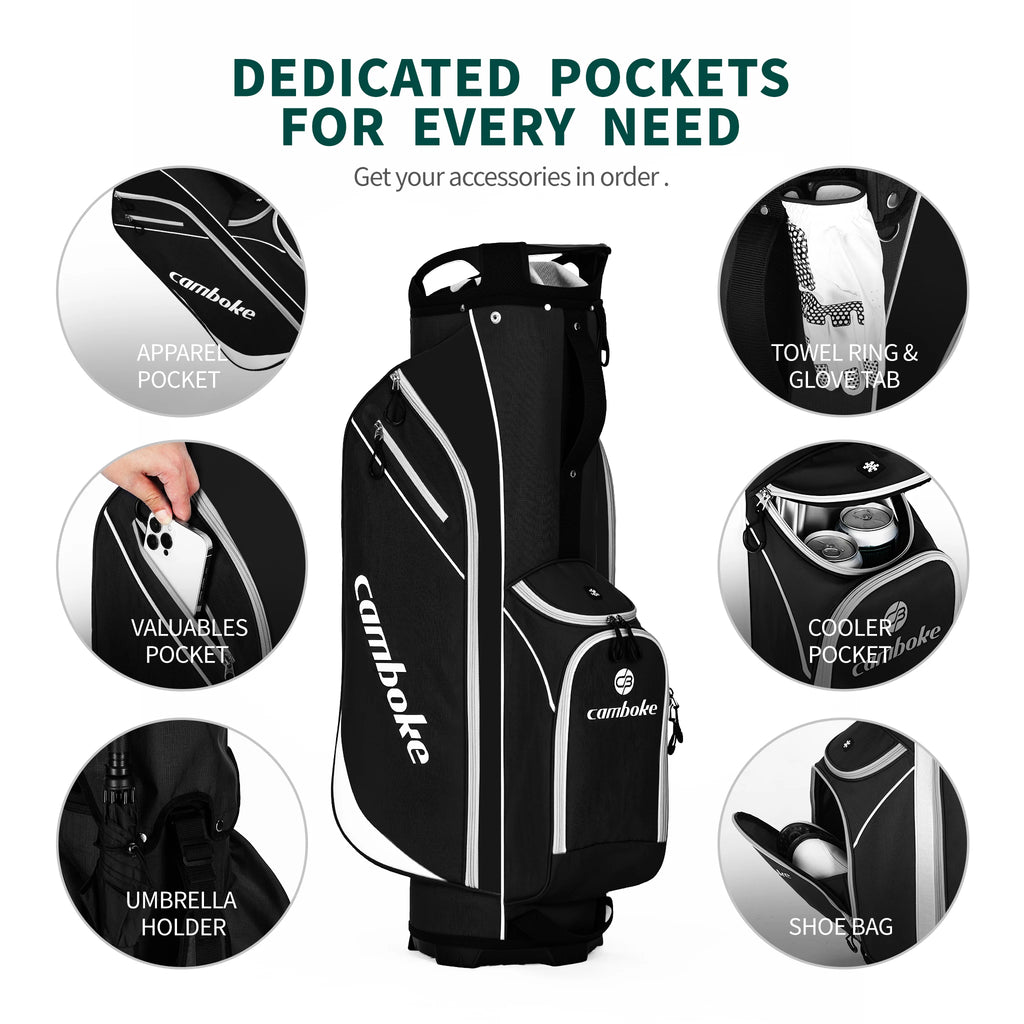 Lightweight Golf Cart Bag 14 Way