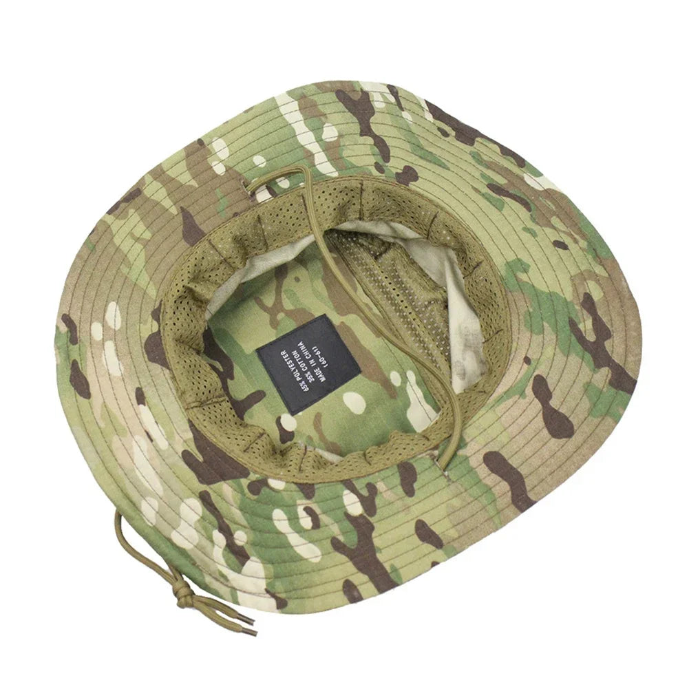 Tactical Camouflage Boonie Cap Wide Brim