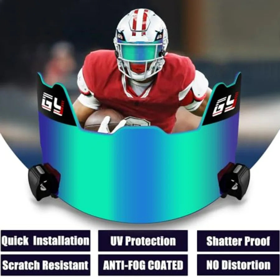 Tinted  Football Helmet Visor for Adult and Youth Football Helmets