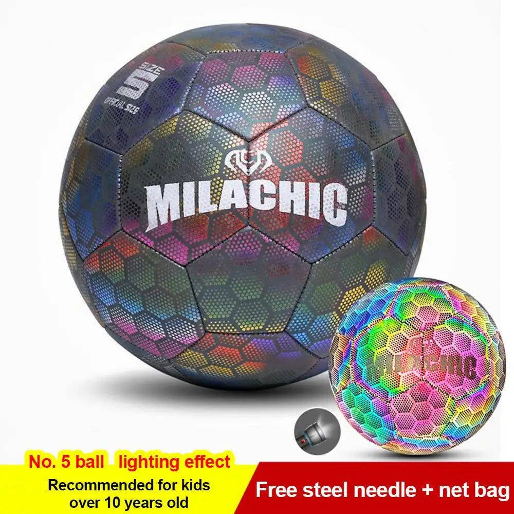 Reflective  Night Glowing Soccer Ball