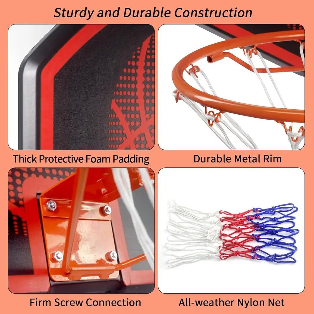 36 x 24 Wall-Mounted Basketball Hoop