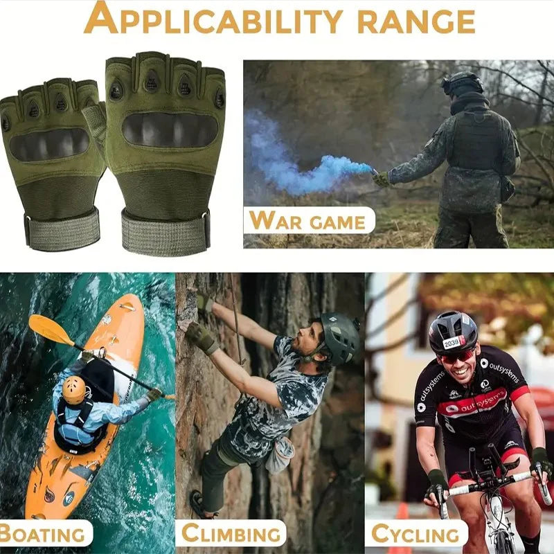 Tactical Fingerless Gloves for Men