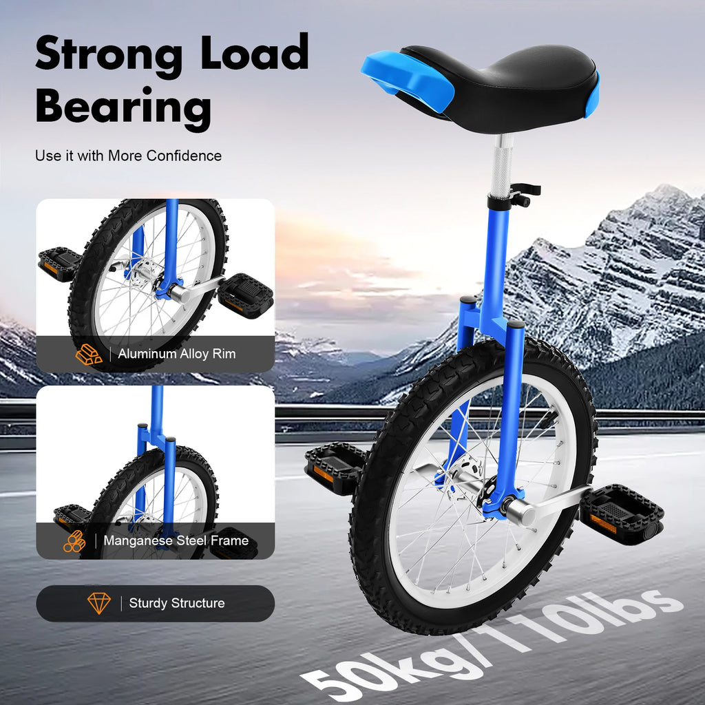 16 Inch Unicycle 110lbs Capacity