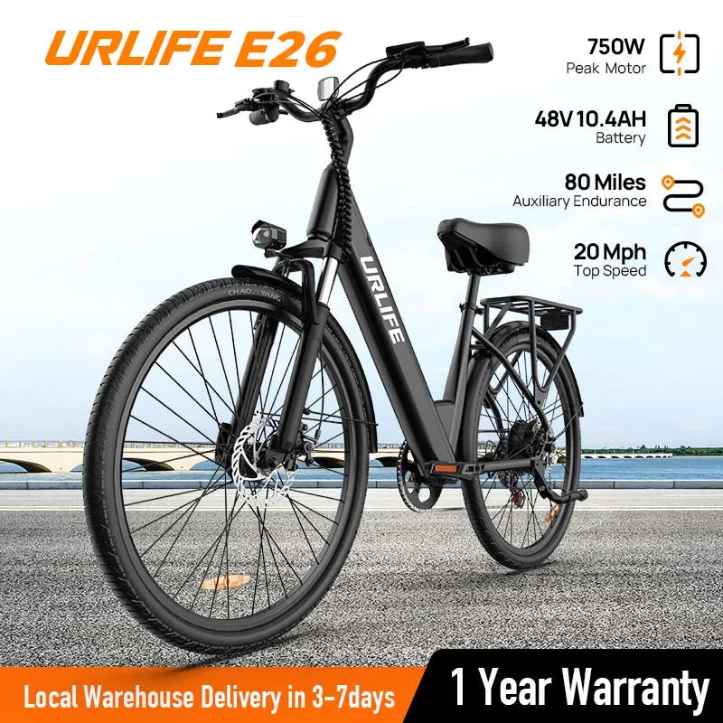 750W E26 Electric Bike for Adults