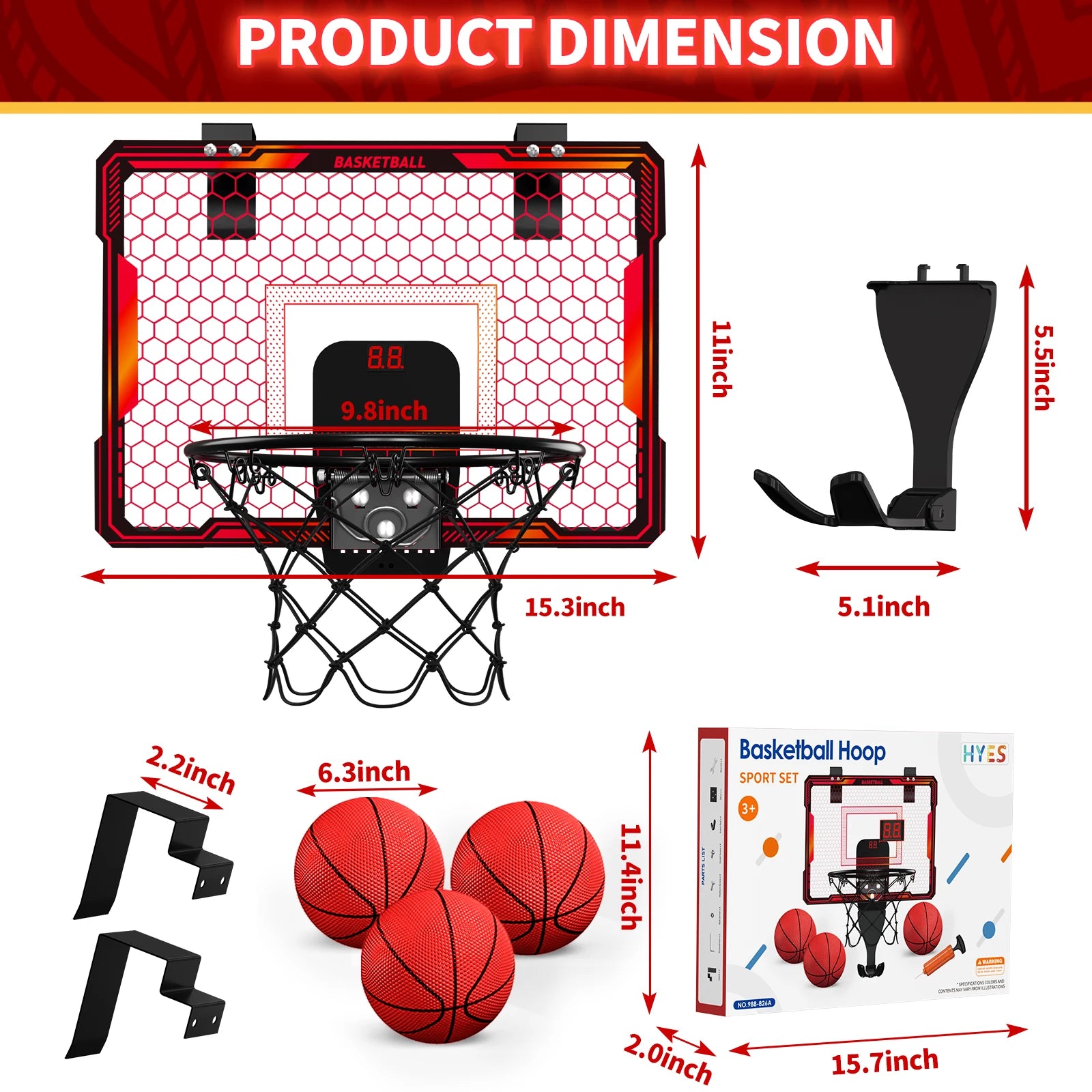Over The Door Mini Basketball Hoop