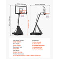 Portable Basketball Stand with Hoop & Backboard