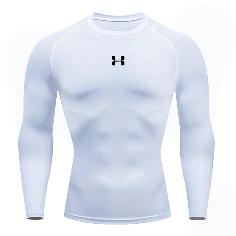 Men  Compression T-shirt Long Sleeves