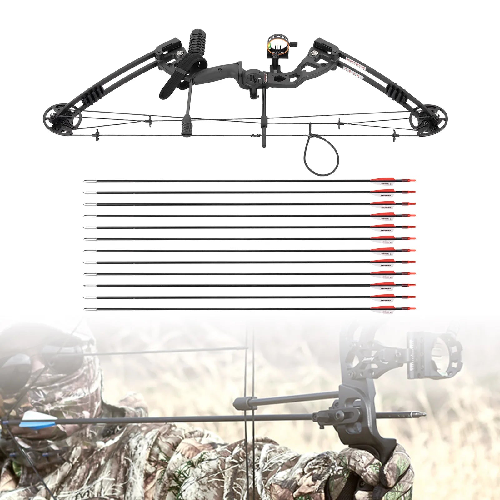 Right Handed Compound Bow Kit Adults and Teens