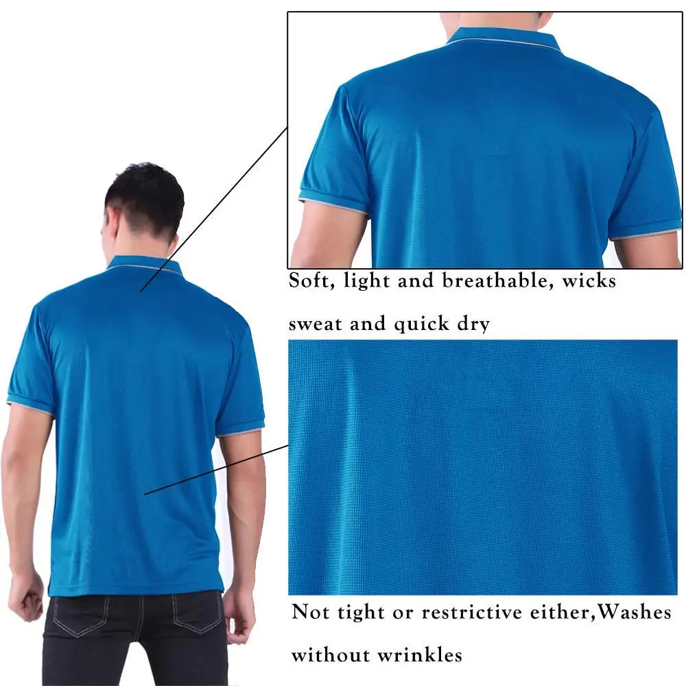 Men's Polo Golf  Shirts Short Sleeve