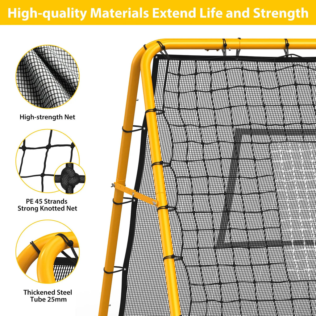 4x4 Ft Adjustable Multi-Sport Rebounder Net