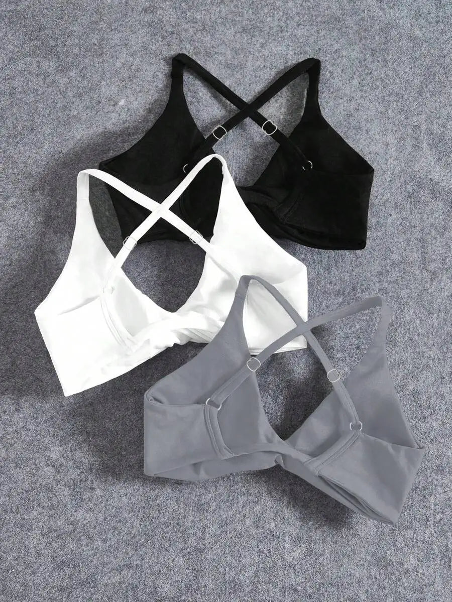 3PCS Seamless Yoga Sports Bra Set