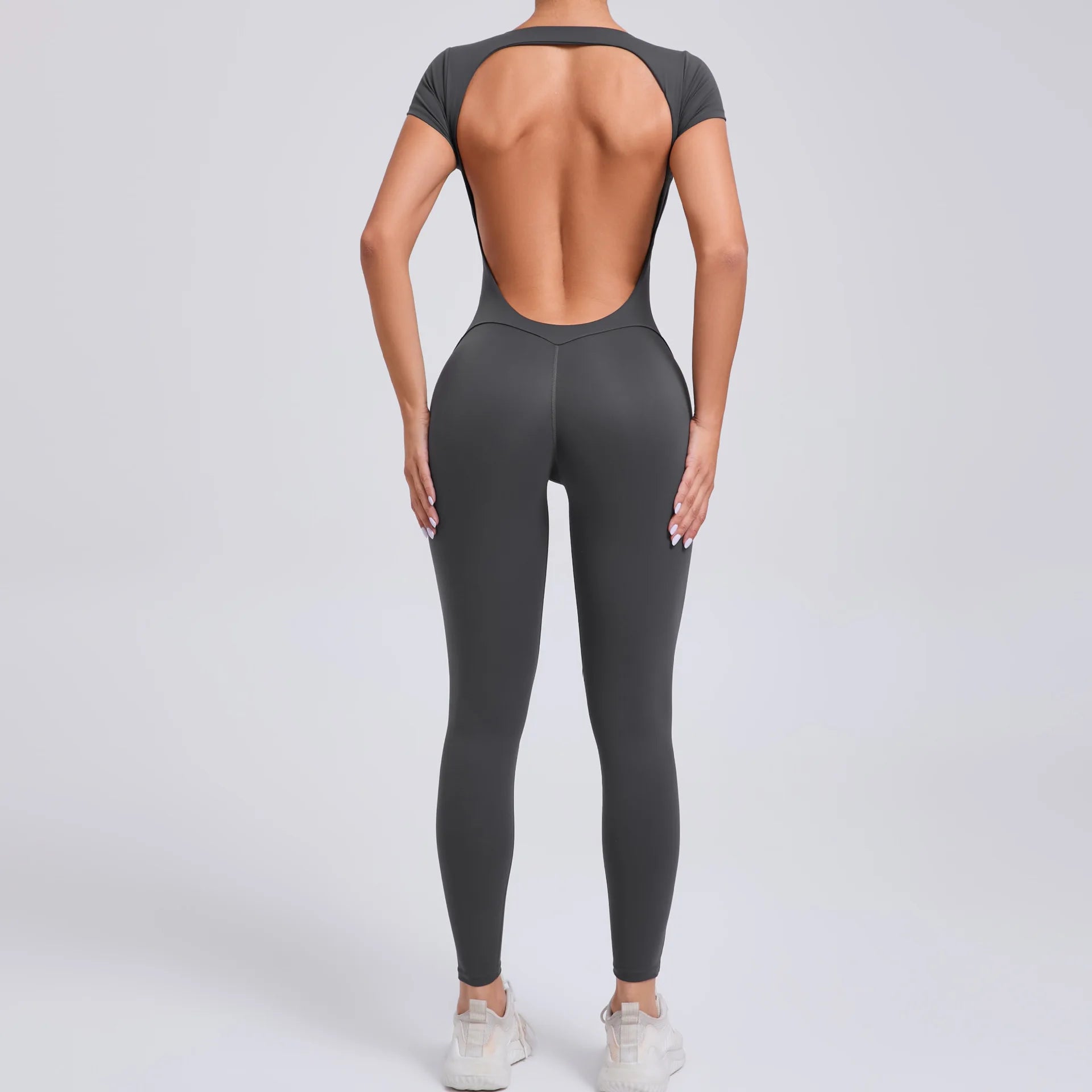 Women's One-piece Yoga Jumpsuit Short Sleeve