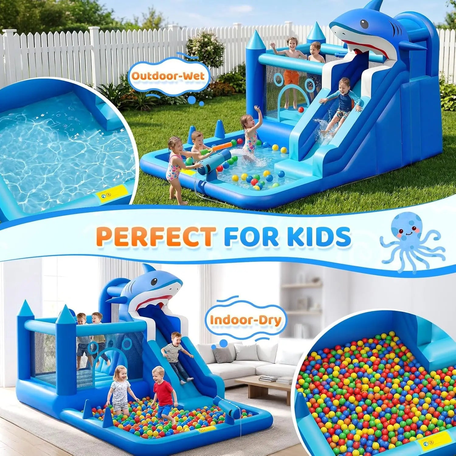 Inflatable Water Slide for Kids