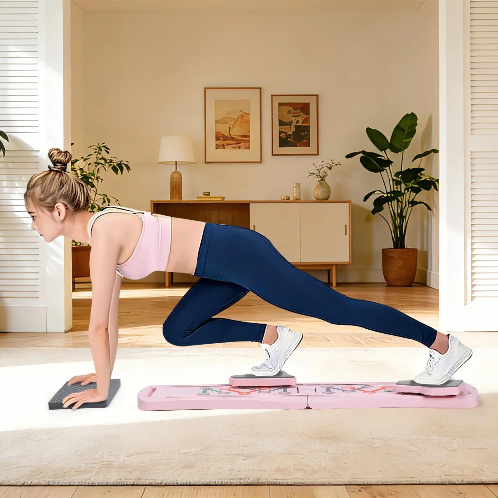 8-in-1 Multifunctional Foldable Pilates Board