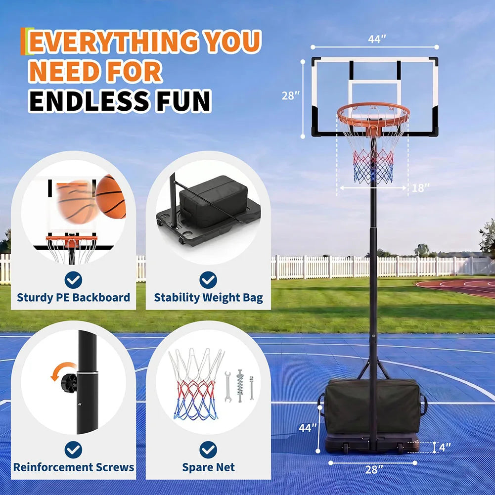 3-10FT Adjustable Basketball Goal