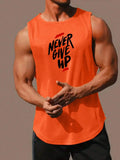 Men's Mesh Tank Top 'Never Give Up'