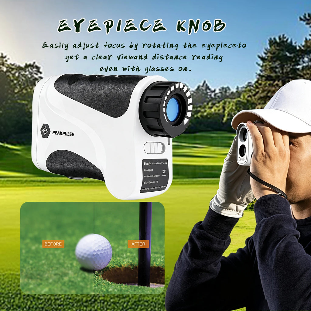 Golf Laser Rangefinder 650Yards 6X Magnification