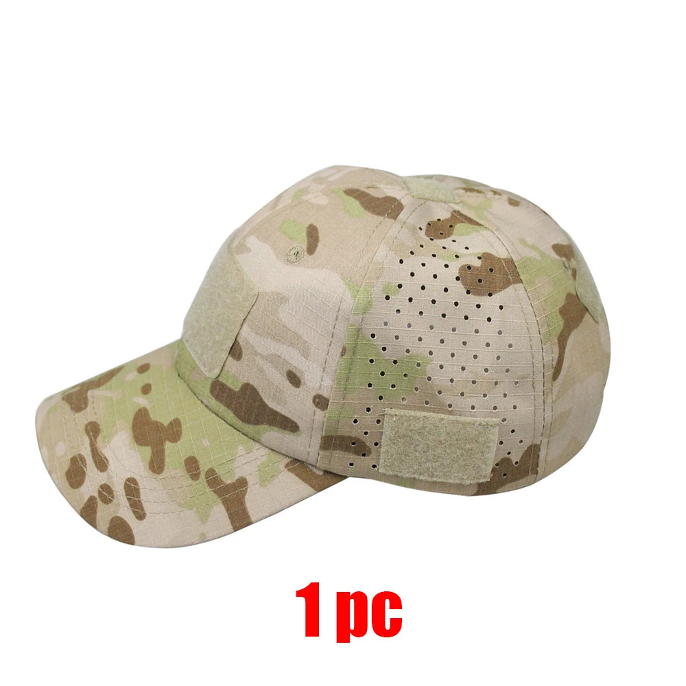 Men Camouflage Hunting Cap Breathable Sunscreen