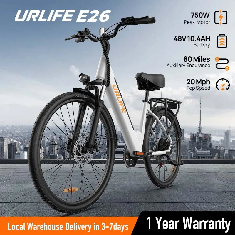 750W E26 Electric Bike for Adults