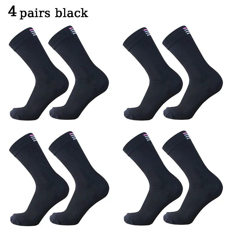 4 pairs  men women  mid length cycling socks