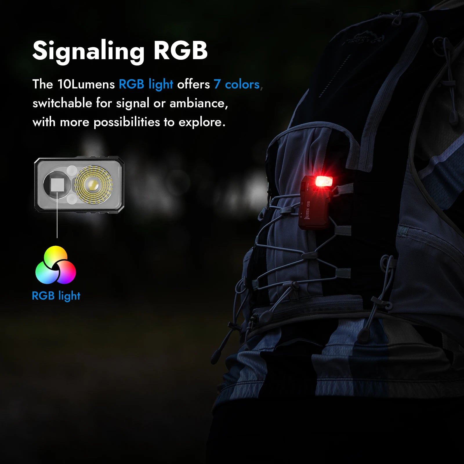 Multi-Color MagneticFlashlight 400 Lumen