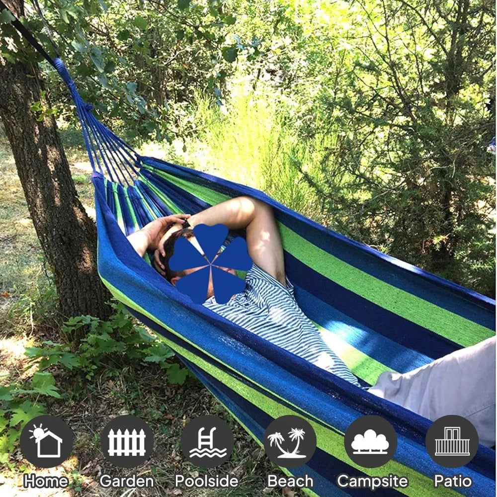 Portable Cotton Camping Hammock