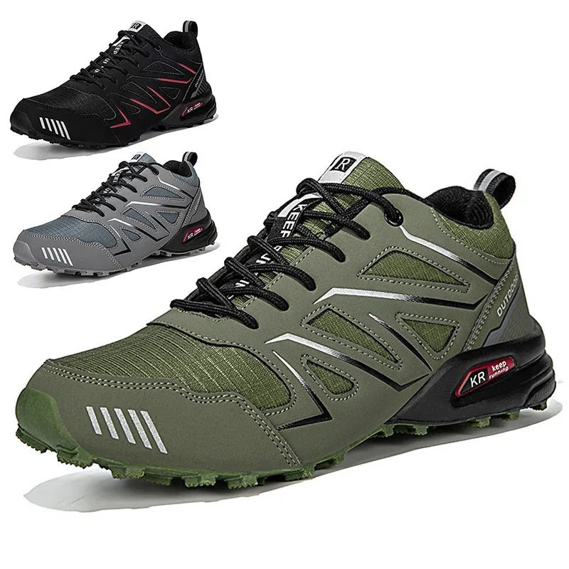 Leather Hiking Training Boots Large Size