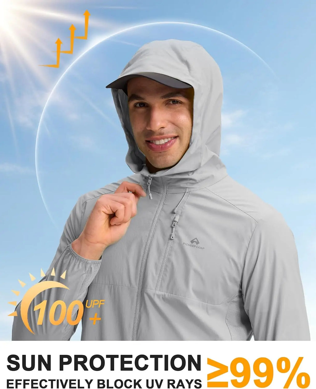 Men's UPF 100+ Sun Protection Hoodie